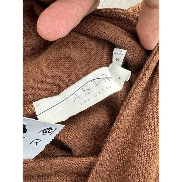 ASTR The Label Long Sleeve Sweater Midi Dress in Nutmeg | SZ Medium - Picture 5 of 5